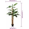 Dirbtinis bananmedis, žalios spalvos, 120cm, 9 lapai