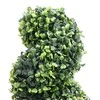 Dirbtinis buksmedis vazone, žalias, 59cm, spiralės formos