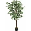 Dirbtinis fikusas, žalios spalvos, 80 cm, 378 lapai