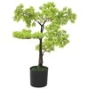 Dirbtinis kiparisinis bonsai medelis su vazonu, 60cm, žalias