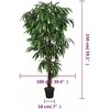 Dirbtinis mango medis, žalios spalvos, 150cm, 600 lapų