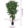 Dirbtinis mango medis, žalios spalvos, 200 cm, 1050 lapų