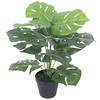 Dirbtinis Monstera augalas su vazonu, 45 cm, žalias