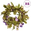 Gėlių girliandos, 6vnt., šviesiai violetinės, 215cm