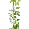 Gėlių girliandos, 6vnt., violetinės spalvos, 200cm