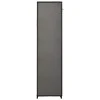 Drab. spinta su skyr. ir stryp., pilka, 150x45x176cm, audinys