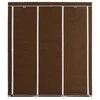 Drab. spinta su skyr. ir stryp., ruda, 150x45x175cm, audinys