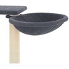 Draskyklė katėms su draskymo stovais, tamsiai pilka, 82cm