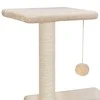 Draskyklė katėms su stovais iš sizalio, 65cm, smėlio sp.