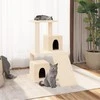 Draskyklė katėms su stovais iš sizalio, kreminės spalvos, 82cm