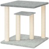 Draskymo stovai katėms su platformomis, šviesiai pilki, 50cm