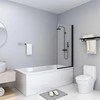 Dušo pertvara, juodos spalvos, 68x130cm, ESG