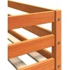 Dviaukštė lova, vaško ruda, 80x200cm, pušies medienos masyvas
