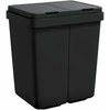 Dviguba šiukšliadėžė, antracito spalvos, 2x25l