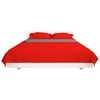 131556 Double-sided Quilted Bedspread Raudona and Pilkas 220x240 cm