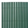 Dvipusė sodo tvora, žalia, 90x500cm, PVC