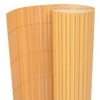 Dvipusė sodo tvora, geltona, 90x500cm, PVC