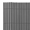 Dvipusė sodo tvora, pilka, 90x300cm, PVC