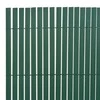 Dvipusė sodo tvora, žalia, 90x300cm, PVC