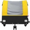 Dviračio priekaba, juodos ir geltonos spalvos, 30kg, geležis