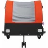 Dviračio priekaba, juodos ir oranžinės spalvos, 45kg, geležis