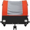 Dviračio priekaba, juodos ir oranžinės spalvos, 30kg, geležis