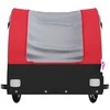 Dviračio priekaba, juodos ir raudonos spalvos, 30kg, geležis