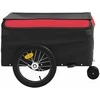 Dviračio priekaba, juodos ir raudonos spalvos, 45kg, geležis