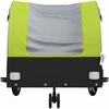 Dviračio priekaba, juodos ir žalios spalvos, 30kg, geležis