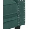 Dvivietė chesterfield sofa su pagalvėlėmis, žalia, aksomas