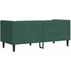 Dvivietė chesterfield sofa su pagalvėlėmis, žalia, aksomas