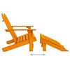 Dvivietė sodo Adirondack kėdė ir otomanė, oranžinė, eglė