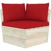 Lauko baldų komplektas Dvivietė sodo sofa iš palečių su pagalvėlėmis, eglės mediena