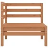 Dvivietė sodo sofa, medaus rudos spalvos, pušies masyvas