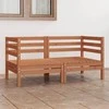 Dvivietė sodo sofa, medaus rudos spalvos, pušies masyvas