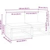 Dvivietė sodo sofa su pagalvėlėmis, akacijos medienos masyvas
