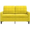 Dvivietė sofa, geltonos spalvos, 120cm, aksomas