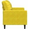 Dvivietė sofa, geltonos spalvos, 120cm, aksomas
