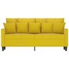 Dvivietė sofa, geltonos spalvos, 140cm, aksomas