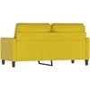 Dvivietė sofa, geltonos spalvos, 140cm, aksomas