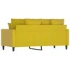 Dvivietė sofa, geltonos spalvos, 140cm, aksomas