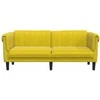 Dvivietė sofa, geltonos spalvos, aksomas