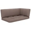Lauko baldų komplektas Dvivietė sofa iš palečių su pagalvėlėmis, impregnuota pušis