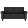 Dvivietė sofa, juodos spalvos, 120cm, aksomas