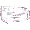 Dvivietė sofa, juodos spalvos, 120cm, aksomas