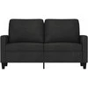 Dvivietė sofa, juodos spalvos, 120cm, audinys