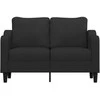 Dvivietė sofa, juodos spalvos, 120cm, audinys