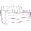 Dvivietė sofa, juodos spalvos, 140cm, aksomas