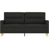 Dvivietė sofa, juodos spalvos, 140cm, audinys