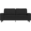 Dvivietė sofa, juodos spalvos, 140cm, audinys